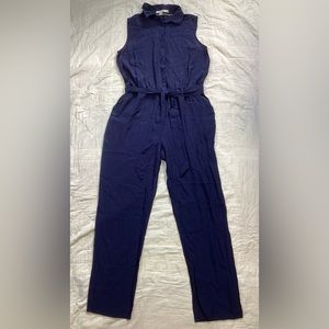 Boden Navy Sleeveless Jumpsuit
